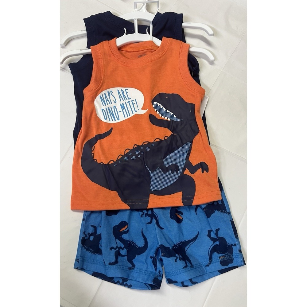 Carter's Just One You Boys Short And 2 Tank Tops Size 12M. (228)